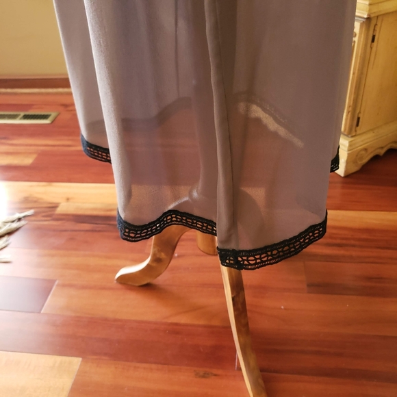 MARNI | TAUPE ELASTICIZED WAIST SHEER SILK SKIRT - Picture 7 of 10